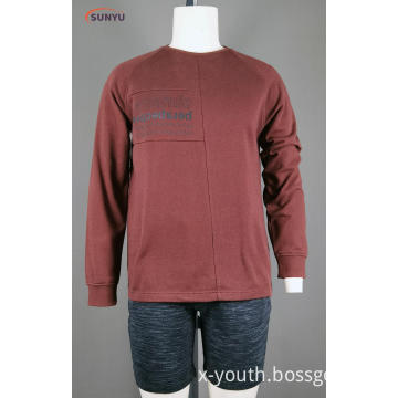 Men's cotton french terry long sleeve sweatshirt